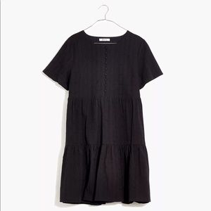Madewell Eyelet Button-Front Tiered Mini Dress XXS